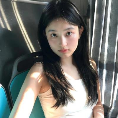 照片中的女孩